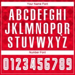 Maillot de football personnalisé à sublimation rouge et blanc pour extérieur