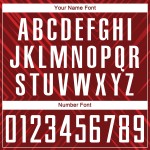 Maillot de football personnalisé à sublimation rouge et blanc